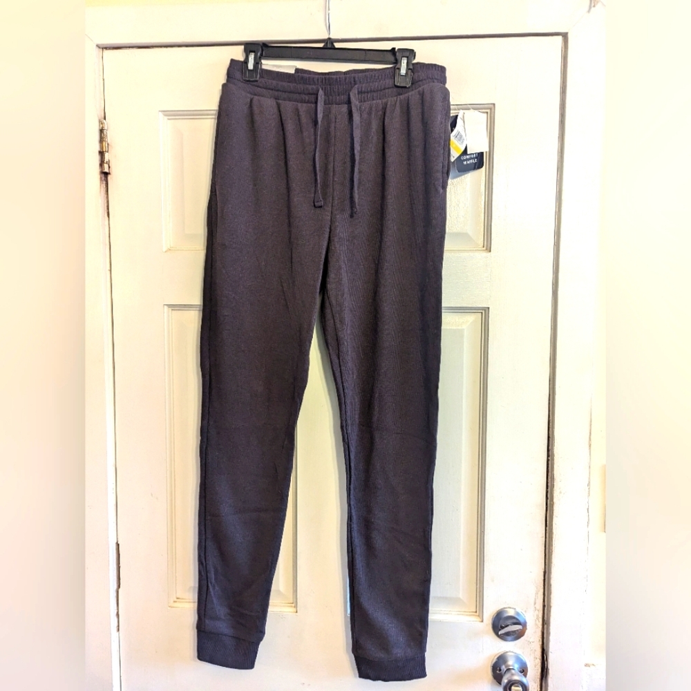 Surf and Swim Company DARK Gray waffle Knit Joggers , US M